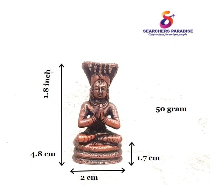 Image of Copper god Idols Manavala Mahamuni,1.8inches, 50 Grams, Patina Antique Finish, Pack of 1 Piece