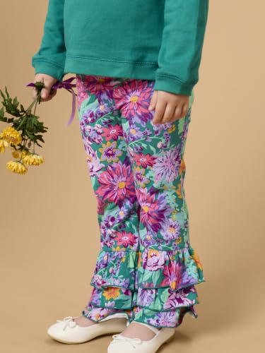 Image of RuffleButts Baby /Toddler Girls Stretchy Flare Pants w /Ruffles