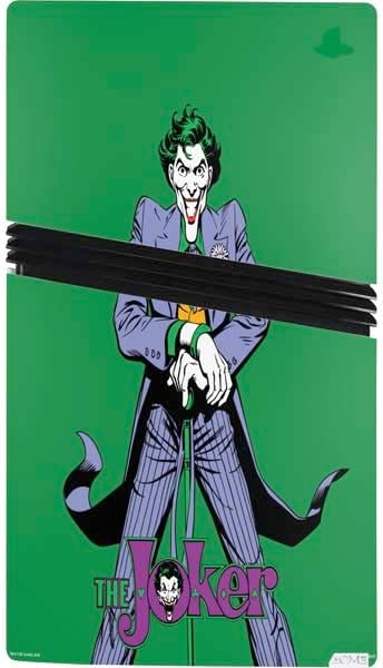 Skinit Decal Gaming Skin Compatible with PS5 Pro Bundle - Officially Licensed DC Comics The Joker Classic Art Pose Design