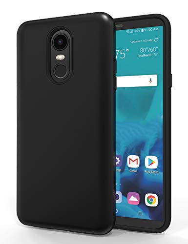 LG Stylo 4 Case,LG Stylo 4 Phone Case,LG Stylo 4 Plus Case,SENON Slim-fit Shockproof Anti-Scratch Anti-Fingerprint Protective Case Cover for LG Stylo 4, Black