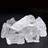 LIJUCAI 100g Lotti all'Ingrosso Grezzo Grezzo Cristallo Quarzo Pietra di Roccia Naturale Ametista citrino Fluorite Campione Minerale Arredamento da Giardino, Cristallo Trasparente