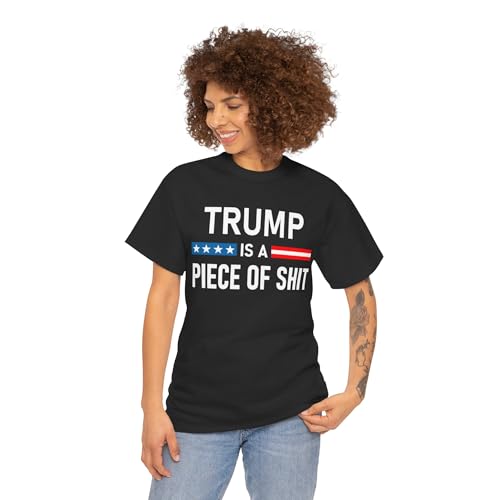 Donald Trump is a Piece of Shirt POS Funny Anti F.uck Trump Sucks Tee Tshirt2