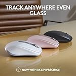 Logitech MX Anywhere 3S Compact Wireless Mouse, Fast Scrolling, 8K DPI Any-Surface Tracking, Quiet Clicks, Programmable Buttons, USB C, Bluetooth, Windows PC, Linux, Chrome, Mac - Graphite - Image 2