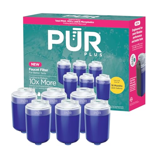 PUR Plus Mineral Core Faucet Mount Water Filter Replacement, 6...