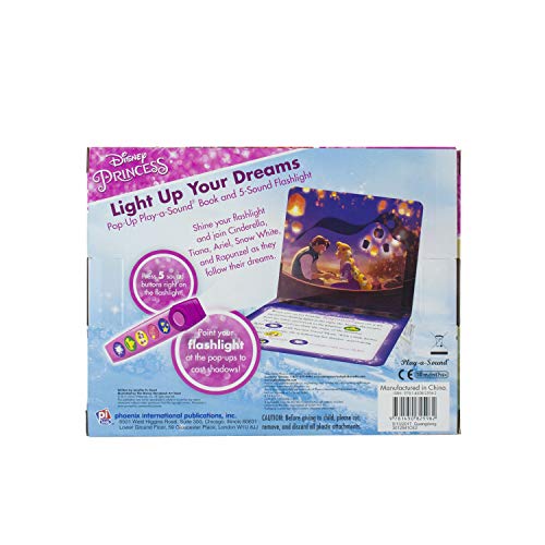 Disney Princess - DeLIGHTful Dreams - Pop-Up Board Book Book and Sound Flashlight Toy - PI Kids (Play-A-Sound) - Image 2