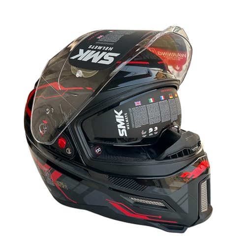 Image of SMK Agnar TEKTRON Full Face Dual Visor Helmet, ISI, DOT & ECE 22.06 Certified, Pinlock 30 Insert