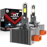 Tongruiting D3S LED Lampadina, per Auto a Prova di Errore Canbus 38000LM 110W Auto D3S Xenon Kit, 6500K Lampadine Per Fari, Sostituisci Lampadine Allo Xeno HID OEM Plug and Play - 2 Lampade