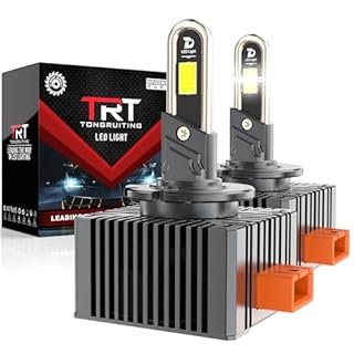 Tongruiting D3S LED Lampadina, per Auto a Prova di Errore Canbus 38000LM 110W Auto D3S Xenon Kit, 6500K Lampadine Per Fari, Sostituisci Lampadine Allo Xeno HID OEM Plug and Play - 2 Lampade