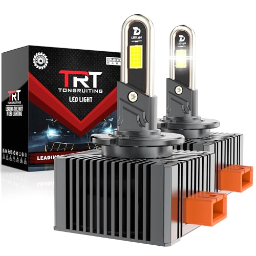 Tongruiting Bombillas LED D3S,110W 38000LM D3S Xenon 6500K,Color Blanco Extremadamente Brillante para Faros de Coche, Sustituye a Las Bombillas Xenon HID OEM Plug and Play, 2 Piezas
