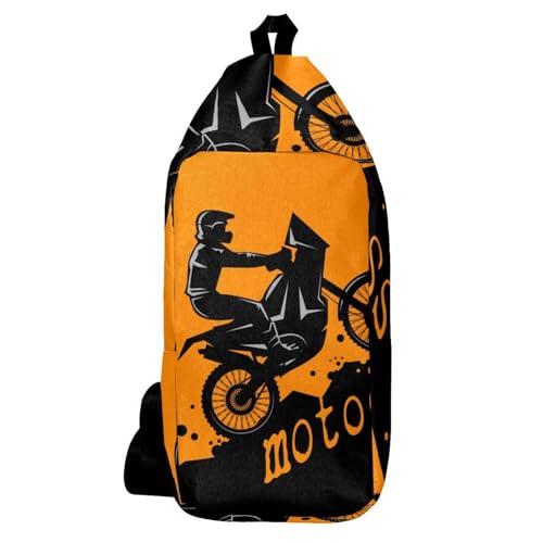Mochila de hombro para motocross y senderismo de diseño multicolor unisex
