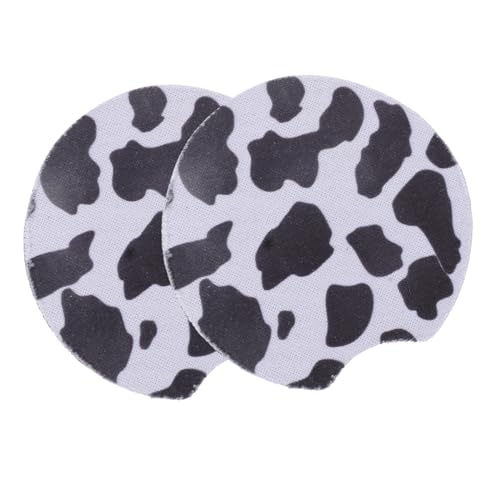 Unomor 2pcs Car Cup Non- Vehicle Interior Accessories for Drink Holders Easy to Clean Cork Base for Hot Beverages The Go