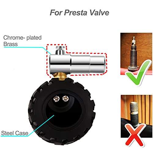 GODESON Presta Mechanical Tire Pressure Gauge