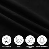 AUYAO Męskie lniane spodnie, męskie długie letnie luźne lekkie oddychające spodnie, męskie spodnie plażowe z elastycznym paskiem, trening bieganie jogging sznurek lniane spodnie dla mężczyzn