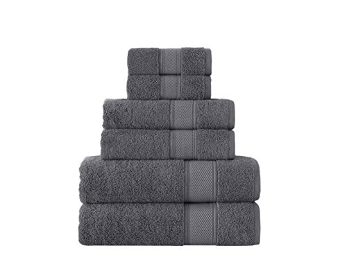 Grund 100% GOTS Certified Organic Turkish Cotton Towels, Pinehurst Collection, 6 piece...