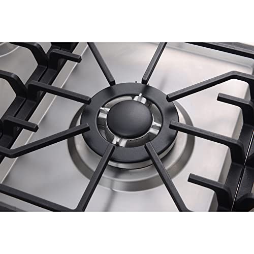 36Inch Gas Cooktops, Stainless Steel 5 Burners Gas Range, Ng/Lpg Convertible #TOP4