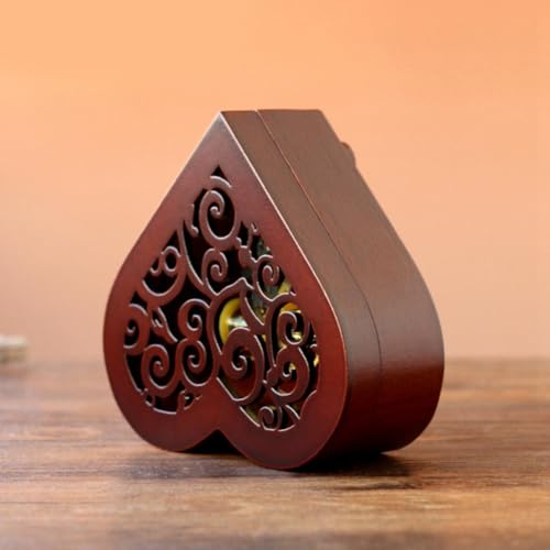 Caja de música duradera de madera JEWEDECO que funciona sin usar baterías 7