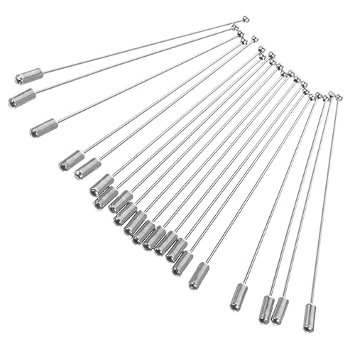 EPIGEIST 90mm Ball Pin Sticks 20pcs White k Brooch Stick Pins for Boutonniere Craft
