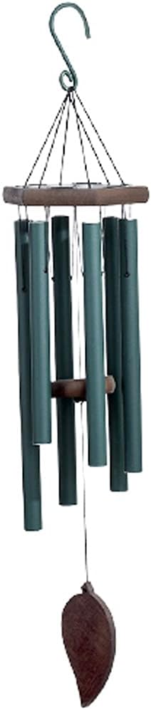 Metal 6-Tube Music Wind Chimes Creative and Unique Wind Chimes with Aluminum Tubes Hooks Outdoor Commemorative Wind Chimes (Color : Gold Size : 30.3inchs) (Green 30.3inchs)