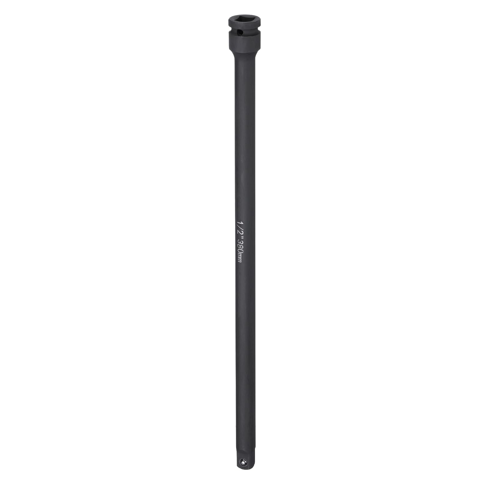 sourcing map Impact Socket Extension Bar 1/2" Square Drive 15" Long CR-V Steel Extension Rod Ratchet Wrench Driver Adapter for Axle Nut Sockets, Black