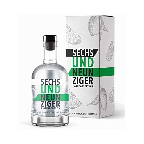 Sechsundneunziger Gin mit Geschenkverpackung - Handmade Dry Gin Cover