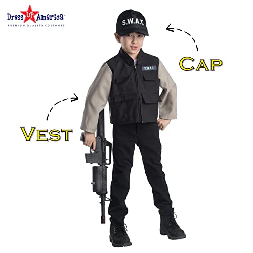 Dress Up America Dress-Up Costumes - Kids Pretend Play Sets - Role-Play Costume Clothes For Toddlers (Swat) #TOP1