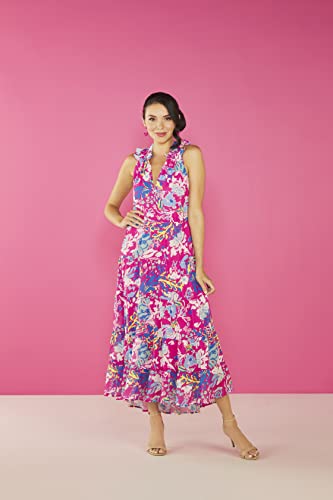 Mud Pie Indy Womens Sleeveless Maxi Dress, Pink, Large #TOP5