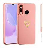 ESONG Funda para Huawei P30 lite/Honor 20S/Huawei nova 4e,Funda Protectora con bonito patrón de corazón de amor,Ultra Fina TPU Suave Flexible Silicona Prueba de Golpes Case para niñas/mujeres-Rosa