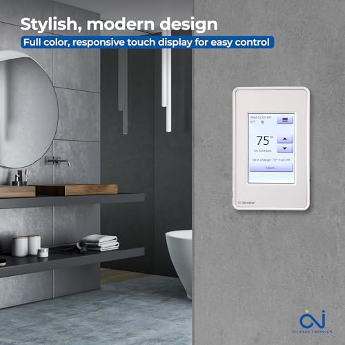 Thermostat programmable écran tactile plancher chauffant OJ Microline UDG4-4999