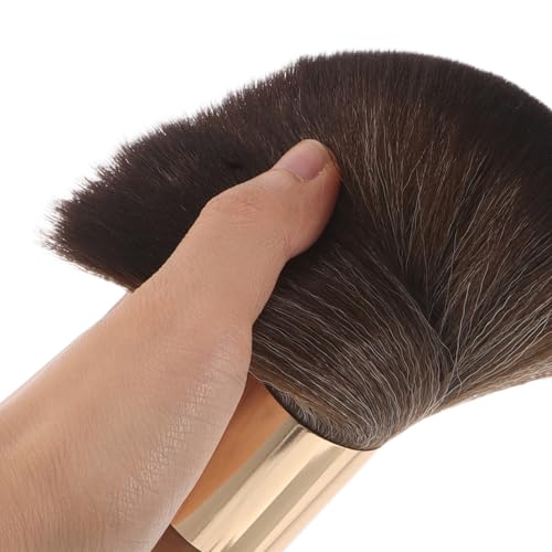 Cepillo para cuello de barbero Mikikit plumero suave de madera 3