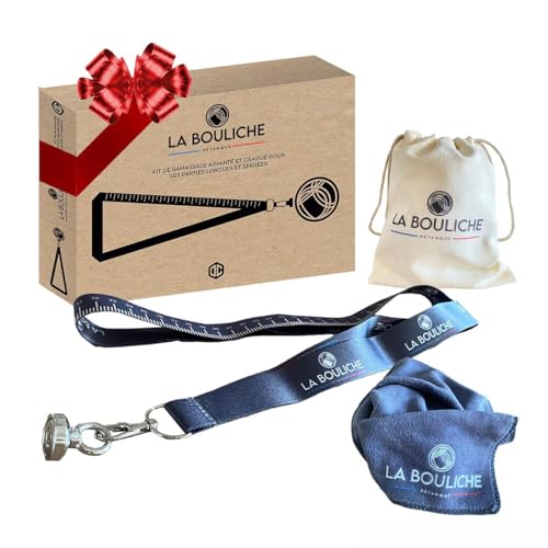 BOULICHE | Boulekugel Sammelset | Starker Magnet und Integriertes Maßband | Tuch und Transporttasche inbegriffen | Leicht und Tragbar | Boule-Zubehör, Geschenk | OriginalCorner®