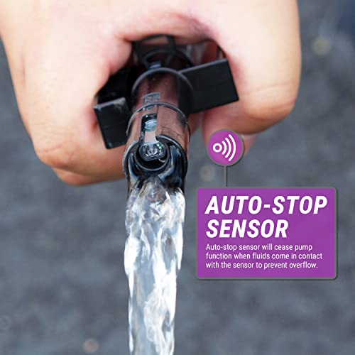 Tera Pump Power Water Automatic Shut-Off Fuel Transfer Battery Pump With Auto-Stop Sensor #TOP3