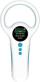 Reinscer Lector de chip animal 134,2/125 kHz, doble frecuencia, almacena 800 datos, pantalla a color para gatos, perros y animales de granja