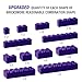 100 Piece Purple Classic Building Blocks, 12 Size Bricks Bulk, Compatible With Lego Parts and Pieces