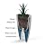 Mayne Inc. Sedona 28in Tall Planter - Black - 16in Dia x 28in H - with 6.6 Gallon Built-in Water Reservoir (2832-B)
