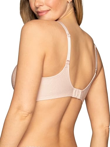 Vanity Fair Women's No Underwire Effortless Bra, Soft Wireless Support and Memory Foam Cups, S-3XL, Plus Size, Bare Pink All Over Lace, 3X-Large - image 3