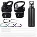 Ersatzdeckel Strohdeckel für Hydro Flask, Wasserflaschen-Ersatzstrohhut, Trinkflaschen Ersatzteile, Trinkhalmdeckel Standard-Mund Straw Lid mit Strohhalm Bürste, Sportkappen Wasserflaschenzubehör Ort mit günstig Kaufen-Ersatzdeckel Strohdeckel für Hydro Flask, Wasserflaschen-Ersatzstrohhut, Trinkflaschen Ersatzteile, Trinkhalmdeckel Standard-Mund Straw Lid mit Strohhalm Bürste, Sportkappen Wasserflaschenzubehör