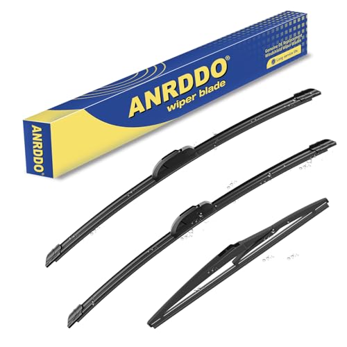 Image of 3 wipers Replacement for 2018 2019 2020 2021 2022 2023 Hyundai Kona 2019-2023 Hyundai Kona Electric Windshield Wiper Blades Original Equipment Replacement - 26 inch+16 inch+11 inch (Set of 3) J HOOK