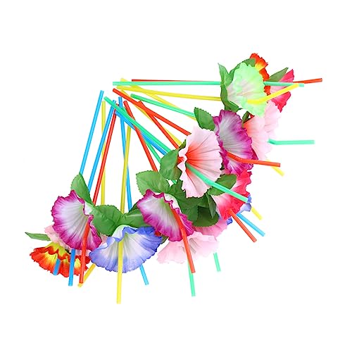 Pitillos desechables con diseño floral 20 piezas miniatura 1