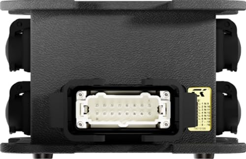 Power Turtle Multicore Box für kompakte, extrem robuste Stromverteilung, die eine deutliche Reduzierung des Volumens ermöglicht