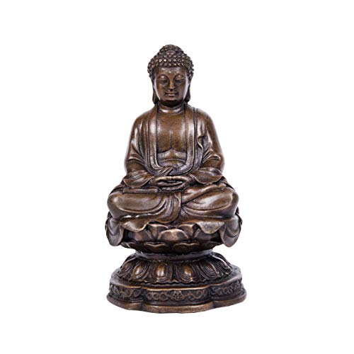 ToperkinSmall Buddha Statues Buda Bronze Sculptures Home Decor...
