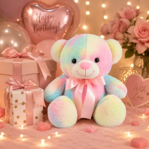Image of Rainbow Doll 40cm | Ultra Soft Plush Stuffed Toy | Cute Hugging Pillow | Gift for Kids Boys Girls
