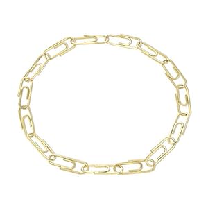 Paperclip Link Choker Chain Solid H...