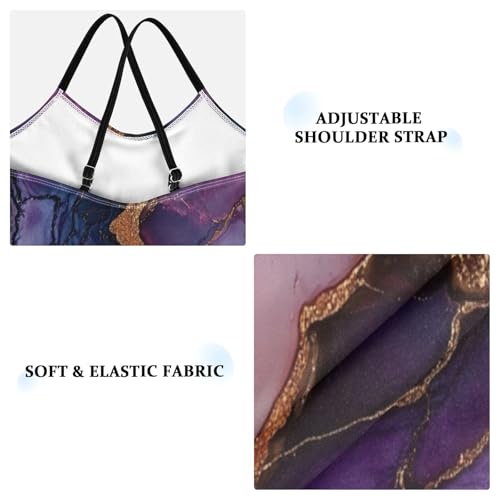 Girls 1-Piecing Swimsuits Swimwear Toddler Bathing Suit Girls 7-8T Marble Purple Burgundy3