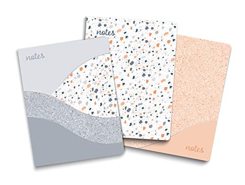 Journaux Terrazzo Bleu Southworth 16,5x21,6 cm | Lot de 3 Carnets Lignés 105g/m²