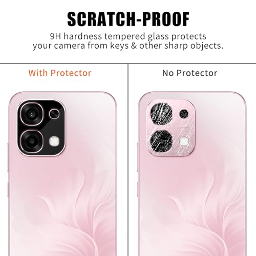 Image of 4youquality Back Camera Lens Protector Compatible with Oppo F31 5G (1 Pack) | 9H Tempered Glass Camera Guard | Military-Grade Anti Scratch Protection | Ultra Clear HD Lens Film | Bubble-Free Easy Installation | Case Friendly
