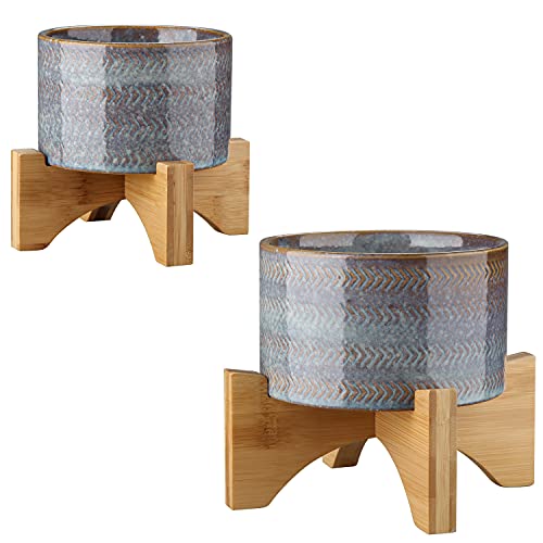 Keramik Blumentopf, 2 Stück Pflanzentopf Blumenkübel Dekorative...