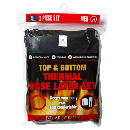 Men's Thermal Base Layer Set, Ultra Soft, 2-Piece Moisture-Wicking Warm Underwear for Cold Weather4