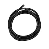 Sylvil Silicone Vacuum Tubing Hose, 10 Ft 1/4' (6mm) Inner Diameter High Performance Hose Line, Automotive Vacuum Hose Line Replacement for Vehicle Radiator, Car Accessories (Black)