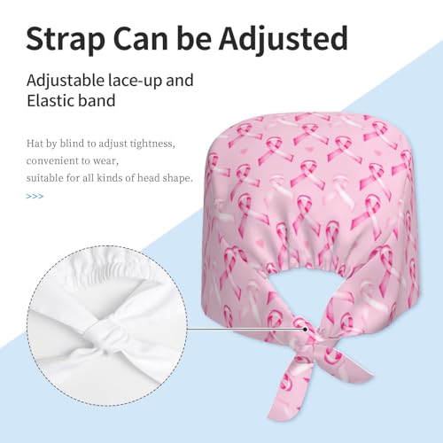 Image of Unisex Adjustable Surgical Sweatband - Elastic Bandage Cap - Scrub Caps for Nurse Working Cap