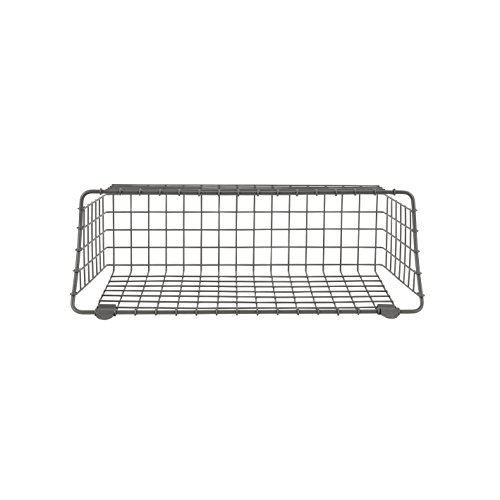 Spectrum Diversified Vintage Wall Mount Storage Basket, X-Large (Pack Of 1), Industrial Gray #TOP5